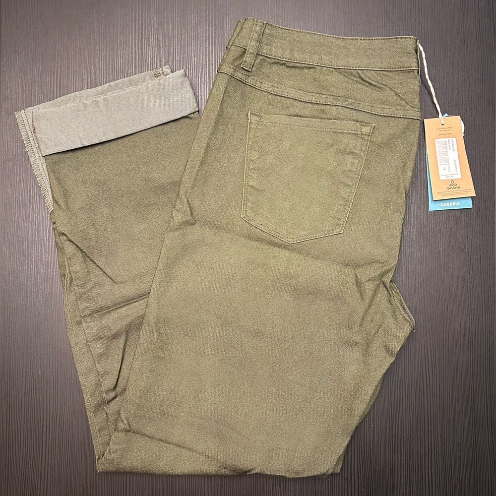 NWT Prana Women’s Kara Jeans in Cargo Green, size 18/36 (A3) - Picture 3 of 7